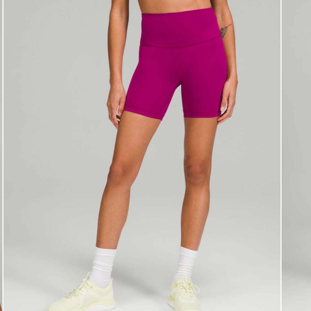 Lululemon Wunder Train High-Rise Short magenta purple size 4